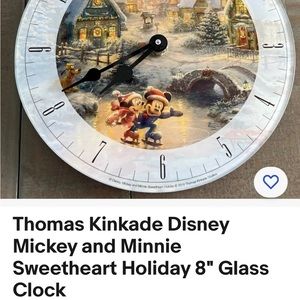 Thomas kinkade clock 8 in